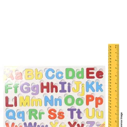 Anindita Toys Capital & Small Alphabets With Thumbcuts Multicolour - 52 Pieces image 3