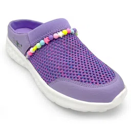 Hopits Mesh Detailed & Stars Designed With Detachable Bracelet Shoes - Purple image 4