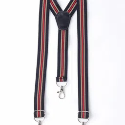 Robo Fry Cotton Woven Full Sleeves Solid Colour Party Shirt with Bow & Suspender - Red image 4