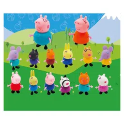 Domenico Pig Family 14-Piece Figurine Set with Movable Arms & Legs Cute Cartoon Character Toy Figures for Kids | Action Playset for Storytelling & Gifting image 4