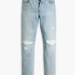 levi's Women's 501 Blue Straight Fit Mid Rise Jeans-picture-24