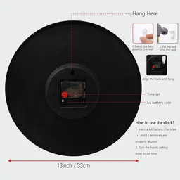 RANDOM Multicoloured & Lavender Printed Contemporary Wall Clock image 2