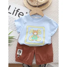 LULU & SKY Boys Printed T-shirt with Shorts image 3