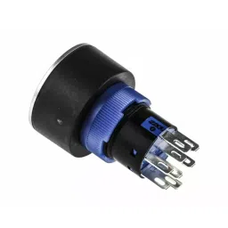RS PRO Illuminated Push Button Switch Momentary 22.2 mm Cutout DPDT Green LED 250 V AC, 1758229 image 2