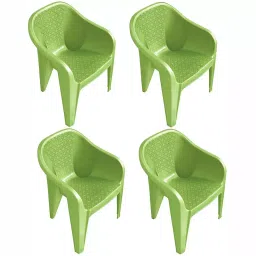 Maharaja Sigma Plastic Chair Green (Set of 4)-picture-45