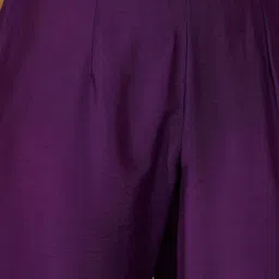 Sangria Foil Printed Straight Kurta & Trousers With Dupatta image 2