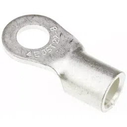 JST (JAPAN SOLDERLESS TERMINALS) R Uninsulated Ring Terminal 8mm Stud Size 16.78mm² to 26.66mm² Wire Size, 22-8 (Pack of 10 Pcs) image 2