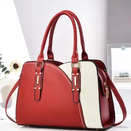 StyleCast Colourblocked Detachable Sling Strap Zip Structured Handheld Bag-picture-35