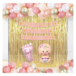 Untumble Baby Girl Welcome Home Foil Decor Kit - Gold-picture-24