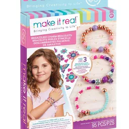 Make it Real Bedazzled Charm Bracelets  Blooming Kit- Multicolor-image-0