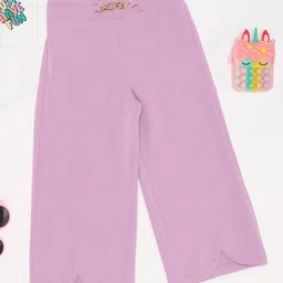 Pantaloons Junior Solid Trouser - Lilac-picture-21