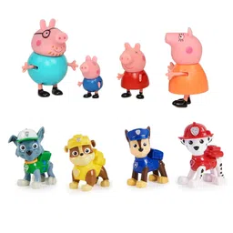 Domenico 8pc Peppa Pig & Paw Patrol Figure Set / Toy Figures Play Set (Multicolor)-picture-25