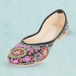 Anouk Women Embellished Ethnic Mojaris with Embroidered Flats image 2