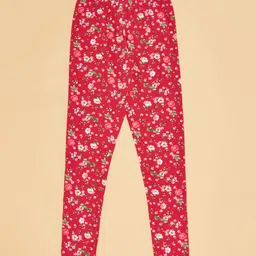 YU by Pantaloons Pack Of 2 Solid & Floral Printed Leggings - Multi Colour image 3