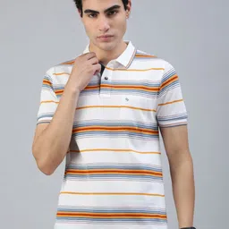 Classic Polo Men Striped Polo Collar Pockets Slim Fit T-shirt-picture-36
