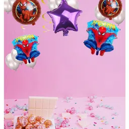 Funcart Spiderman Foil Balloon Bouquet Multicolor - Pack of 5 image 4