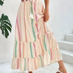 StyleCast Printed Tiered Maxi Skirt image 4