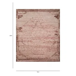 jaipur rugs Red Abstract Wool 8 x 10 ft Hand Knotted Carpet image 2