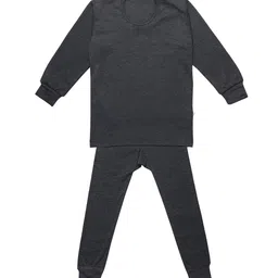 mack jonney VIMAL JONNEY Unisex Kids Pack of 2 Striped Thermal Set image 2