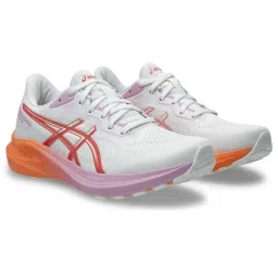 ASICS Women GT-1000 13 Running Shoes White & Orange-image-19