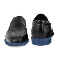 Alberto Torresi Men Hungary Series 611 Branded Textured Formal Slip-Ons image 5