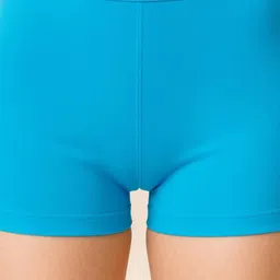 Attire Zone Women Mid-Rise Skinny Fit Cotton Cambric Yoga Core Shorts image 3