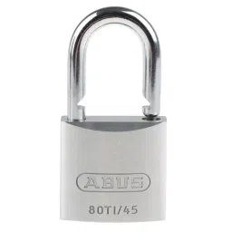 ABUS Key Weatherproof Titanium Weatherproof Padlock 8 mm Shackle 45 mm Body, 80TI/45 image 3