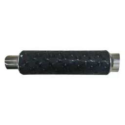 RA Accessories Black Textured and Silver Cap Silencer Exhaust for Hero Ignitor New-picture-3