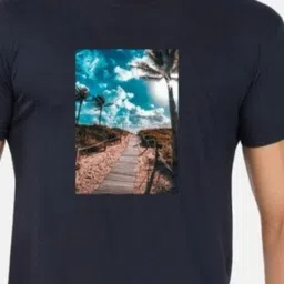 GLOBAL NOMAD Men 2 Printed Bio Finish Applique T-shirt image 5