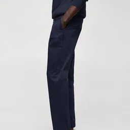 MANGO MAN Solid Trousers image 2