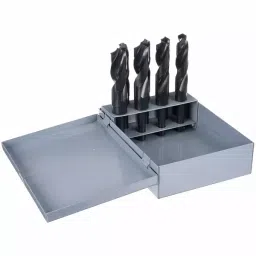 Westward Reduced Shank Drill Set High Speed Steel 152.4 mm (6 Inch), 4UM96 (Set of 8 Pcs) image 3