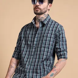 RIGS AND RAGS Men Classic Checked Casual Shirt-picture-32