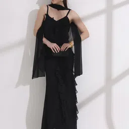 Salvia Sky Georgette Maxi Dress-picture-33