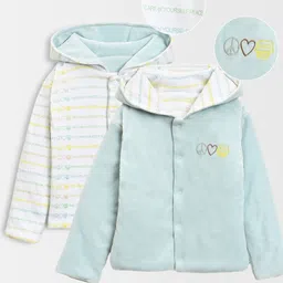 Mi Arcus Peanuts Featuring 60% Cotton 40% Polyester Full Sleeves Seamless Snoopy Theme Text Printed Winter Wear Reversible Hooded Jacket - White-picture-13