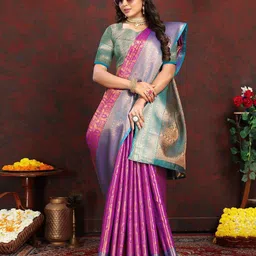 yourwish Woven Design Zari Banarasi Saree-picture-34