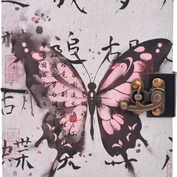 nizam handcraft Beautifully designed diary Notebook With Lock Clasp A5 Diary Unruled A5 Diary 100 200 Pages image 3