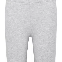 Charm n Cherish Pack Of 2 Solid Cycling Shorts - Grey image 3