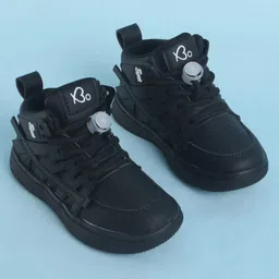 Babyoye Solid Color Slip On Casual Shoes - Black image 2