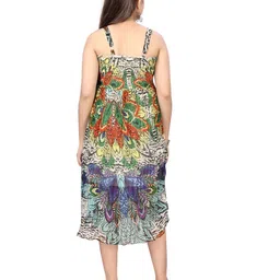 BAESD Print Georgette A-Line Midi Dress image 5