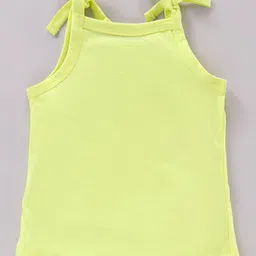 Cucumber Singlet Sleeves Unicorn Printed Inner Wear Set - Yellow image 3