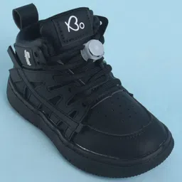 Babyoye Solid Color Slip On Casual Shoes - Black image 3