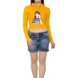 SZN Women Printed Hooded T-shirt-image-33