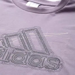 ADIDAS Men Brand Logo Printed Growth BOS Pure Cotton T-shirt image 4