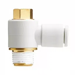 SMC KQ Series Elbow Fitting, Push In 6 mm to R 1/4 Male, Threaded-to-Tube Connection Style, KQ2V06-02AS-picture-29