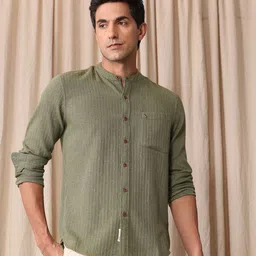 Mr Bowerbird Men Tailored Fit Pure Cotton Casual Shirt-image-86