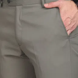 FUBAR Men Regular Fit Flat-Front Formal Trouser image 5