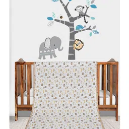 Florida Cotton Crib Size All Season Reversible AC Dohar - White Beige-picture-38