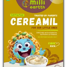 Millieartth Cereamil - Preservative-free Nutrient-rich Baby Food | Trusted by Parents | No Salt | No Sugar |contains Jowar, Rice, Chickpea, Carrot | Fibre Rich | Baby Cereal | Easy on Gut - 300 g image 1