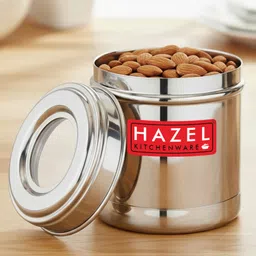 HAZEL Stainless Steel Kitchen Container 300ml with Transparent See-Through Lid | Airtight Storage Jar for Spices, Dry Fruits, Snacks-image-24