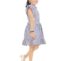 BAESD Floral Print Georgette A-Line Dress image 2